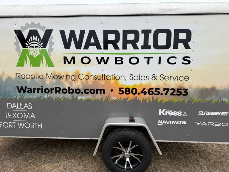 Trailer Wrap for Warrior Mowbotics: Robotic Mowing Meets Bold Mobile Branding